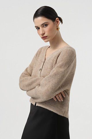 Кардиган SEWEL XW962 46-48 Бежевый 2000000299235 фото